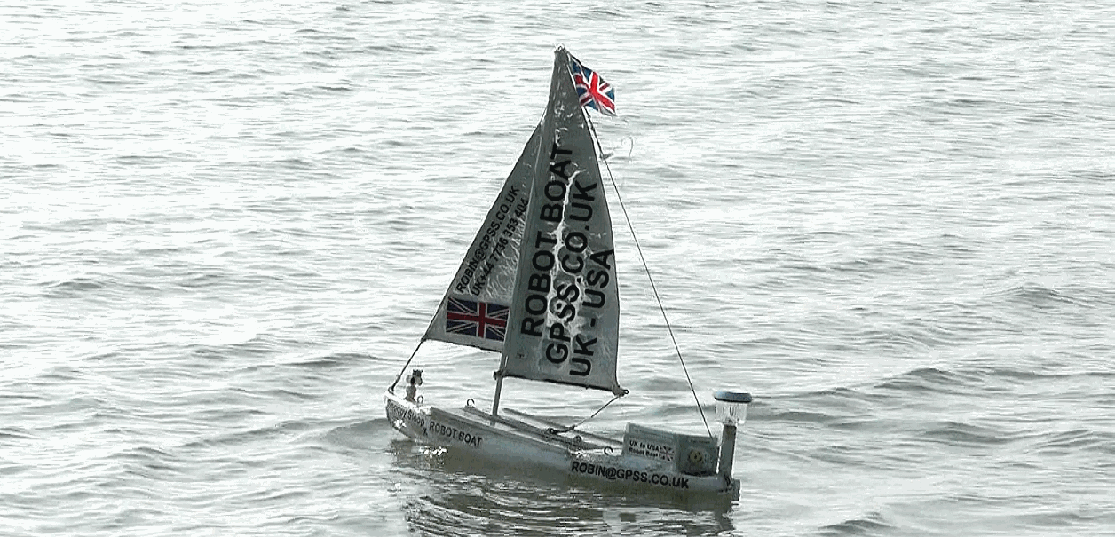 GPS Guided Trans-Atlantic Robot Boat March 2015
