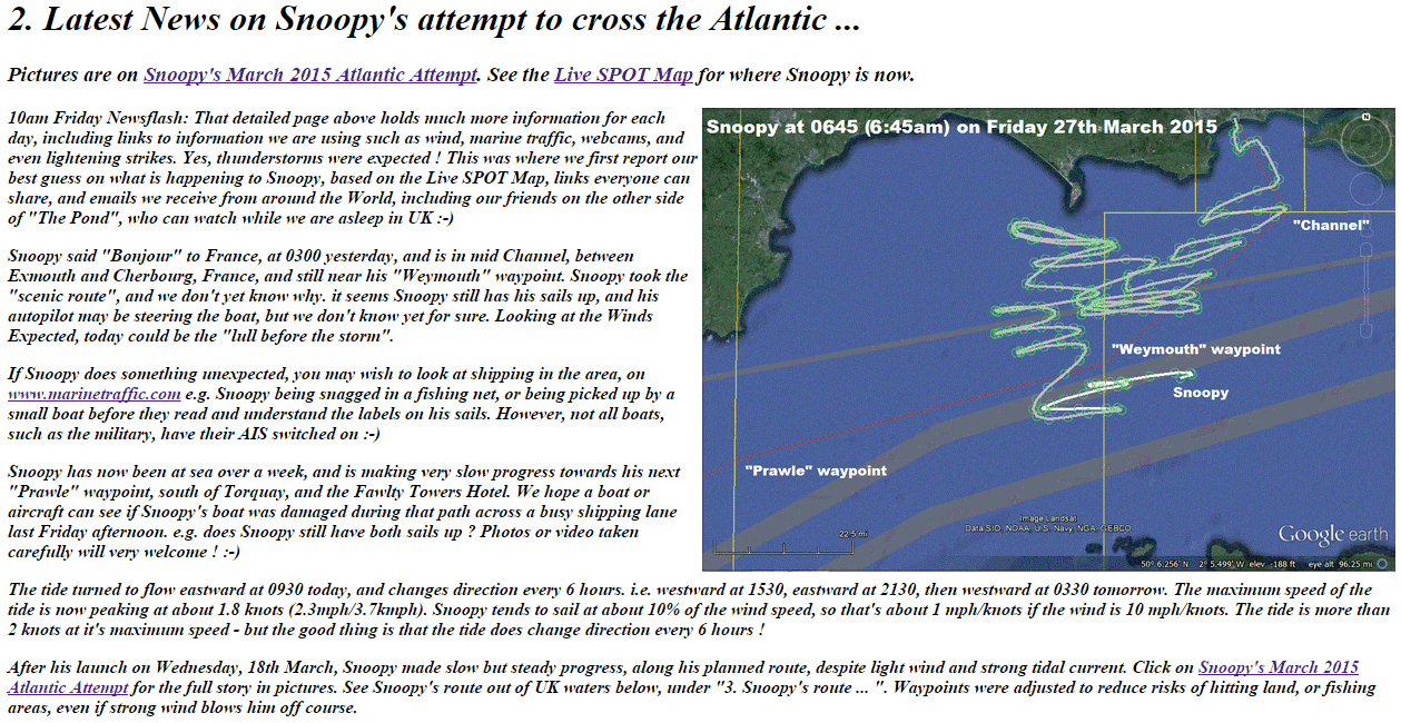 GPS Guided Trans-Atlantic Robot Boat March 2015