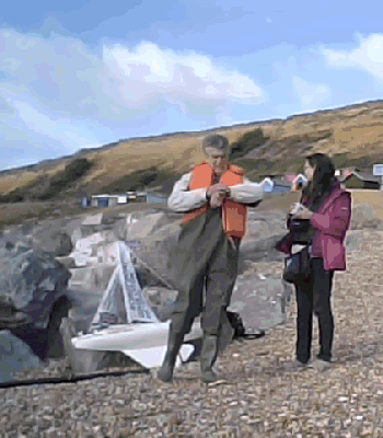 Robin and June wait for launch time