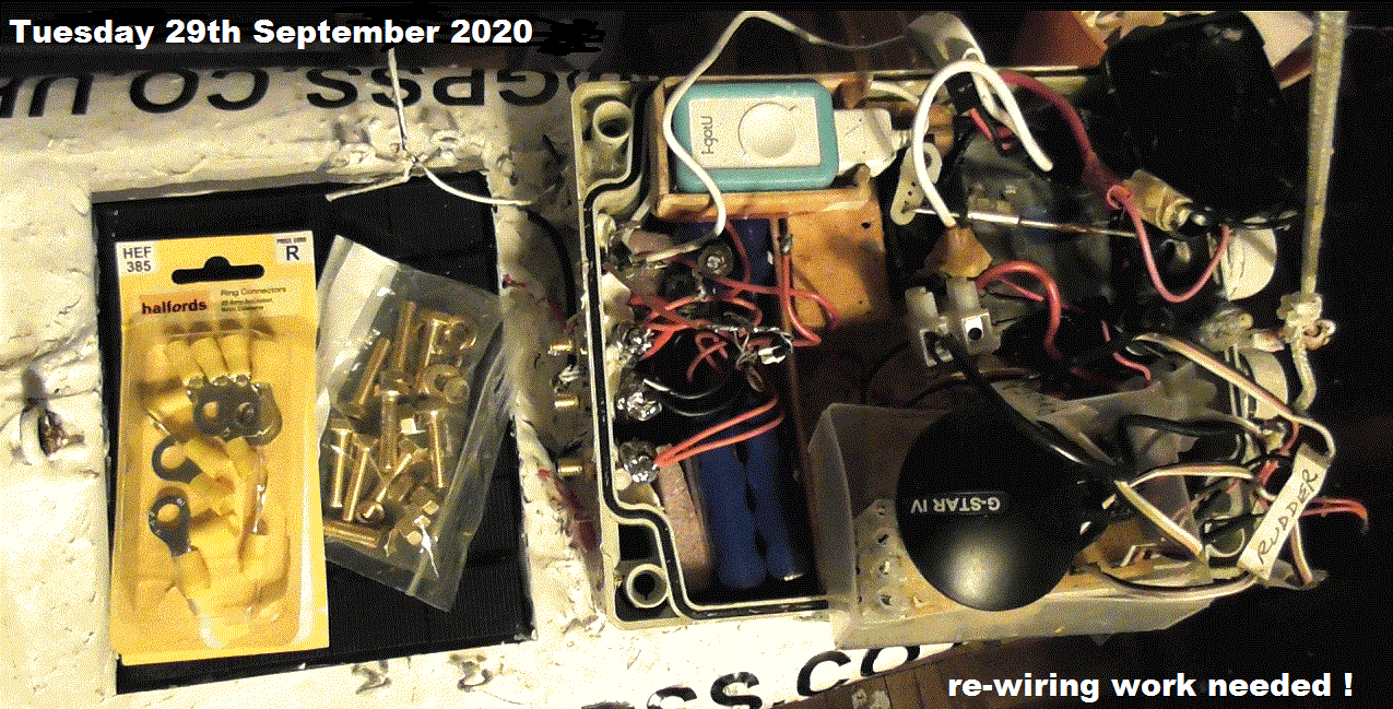 Snoopy Sloop 11 after re-wiring started