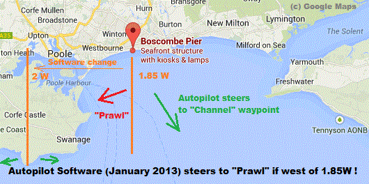 the snag west of Boscombe Pier