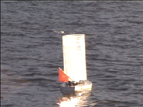 Robot boat on Bray Lake