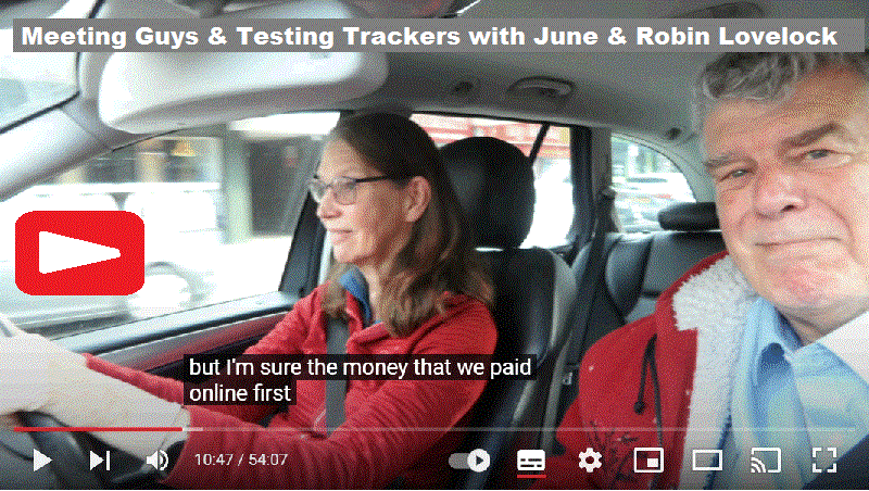 Youtube video Meeting Guys and Testing Trackers